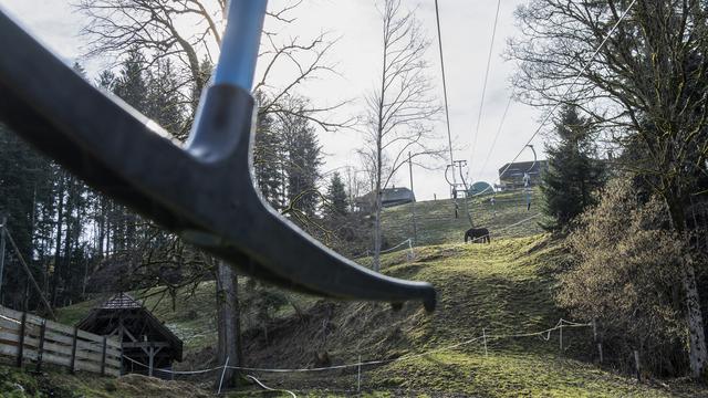 La remontée mécanique de Netschbuehl (720 mètres d'altitude) dans la commune d'Eggiwil dans l'Emmental [KEYSTONE - Marcel Bieri]