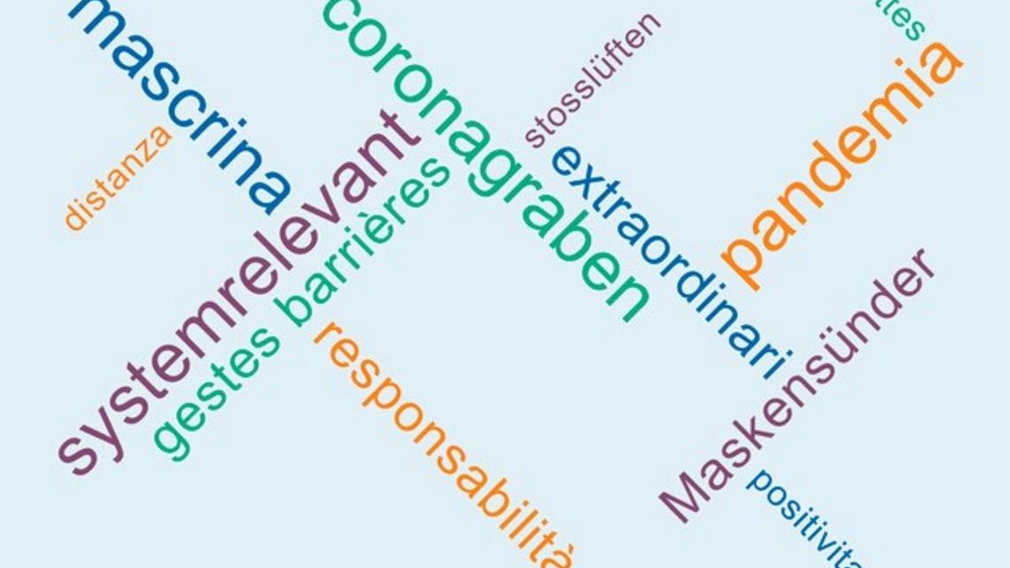 Dans les quatre régions linguistiques suisses, tous les mots de l'année sont liés de près ou de loin à la pandémie de Covid-19. [ZHAW]