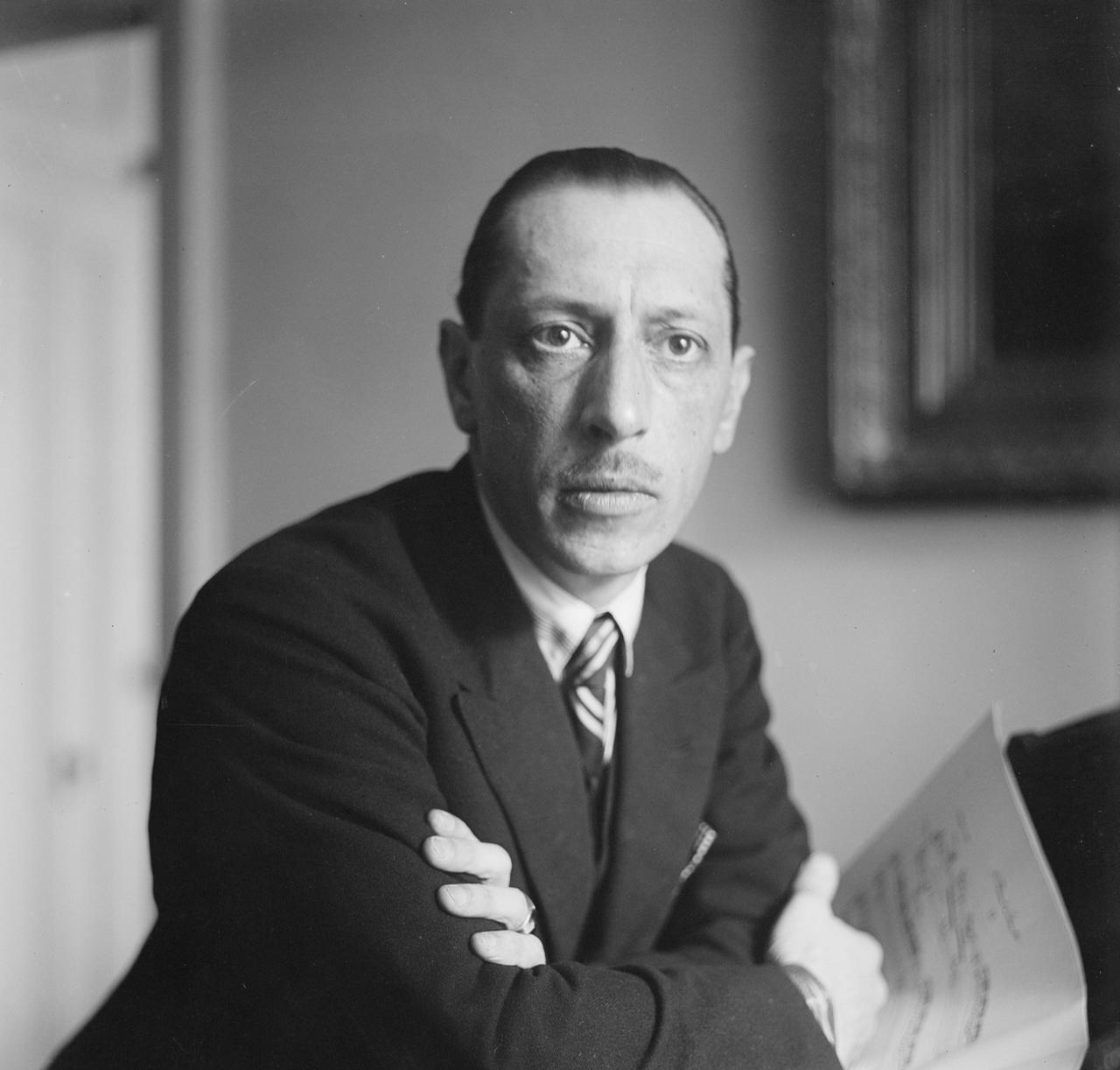 Portrait du compositeur russe Igor Stravinsky vers 1930. [DP]