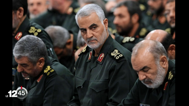 Le général iranien Qassem Soleimani, émissaire de la République islamique en Irak, tué par un raid américain le 3 janvier 2020. [RTS]