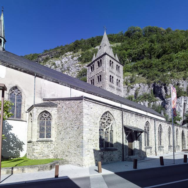 La Basilique de l'Abbaye de St-Maurice (VS). [Keystone - Olivier Maire]