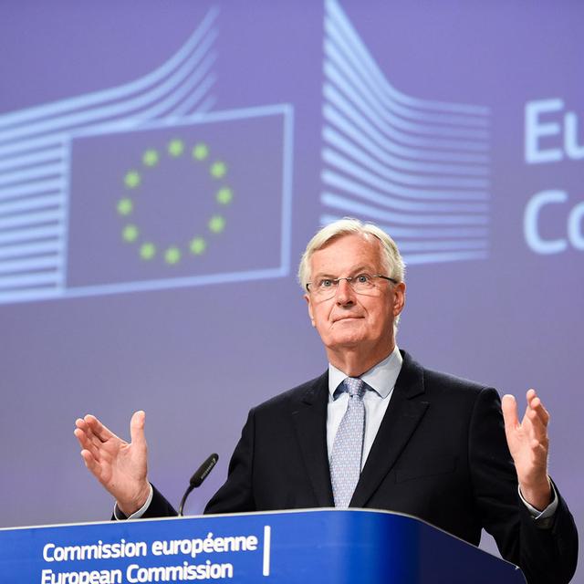 Le négociateur en chef européen Michel Barnier à Bruxelles, 05.06.2020. [Anadolu Agency/AFP - Pool]