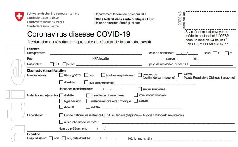 Le document disponible sur le site de l'OFSP. [OFSP - Capture d'écran]