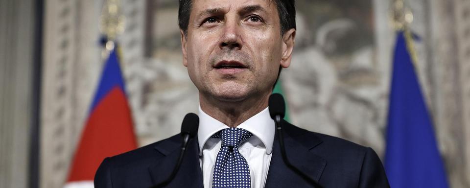 Giuseppe Conte, chef du gouvernement italien. [Keystone/EPA - RICCARDO ANTIMIANI]