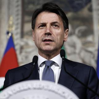 Giuseppe Conte, chef du gouvernement italien. [Keystone/EPA - RICCARDO ANTIMIANI]