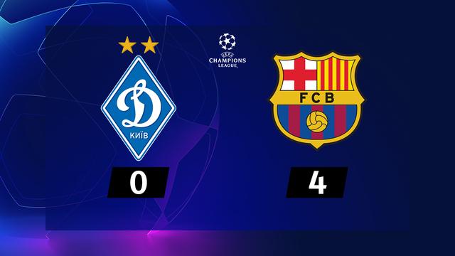 4e journée, Dynamo Kiev - Barcelone (0-4)
