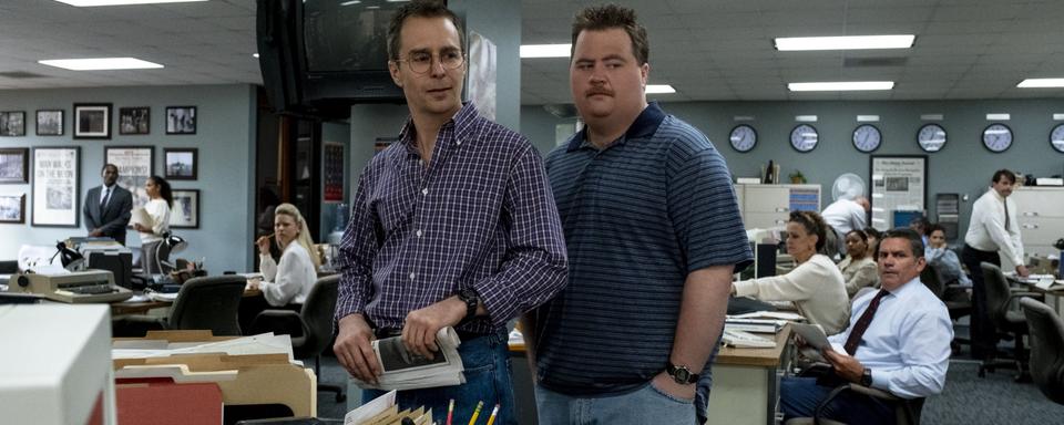 Paul Walter Hauser et Sam Rockwell dans "Le cas Richard Jewell". [2019 Warner Bros. Entertainment Inc.]