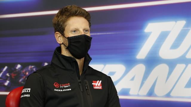 Romain Grosjean a subi un spectaculaire accident dimanche lors du GP de Bahrein. [Keystone - Antonin Vincent]