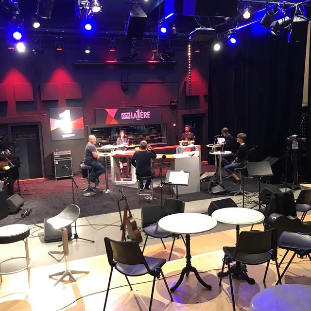 Les Dicodeurs au Studio 15 de la RTS à Lausanne. [RTS]