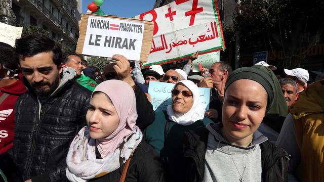 Le mouvement de contestation algérien "Hirak" fête sa première année d'existence. [EPA/ Keystone - Mohamed Messara]