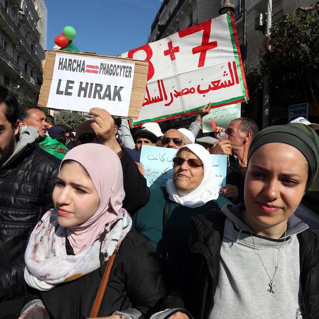 Le mouvement de contestation algérien "Hirak" fête sa première année d'existence. [EPA/ Keystone - Mohamed Messara]