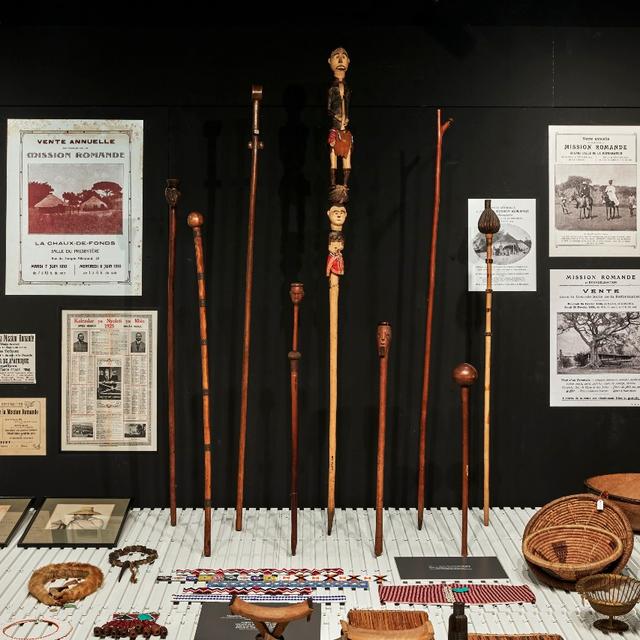 Le Musée d'ethnographie de Neuchâtel consacre une exposition aux missionnaires suisses partis en Afrique. [Musée d’ethnographie de Neuchâtel - Prune Simont-Vermot]