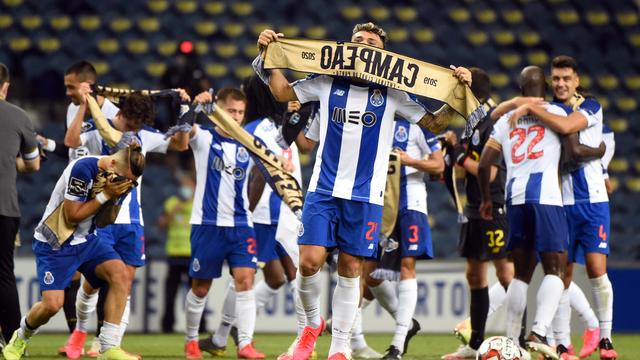 La joie des joueurs de Porto après la victoire. [Miguel Riopa]