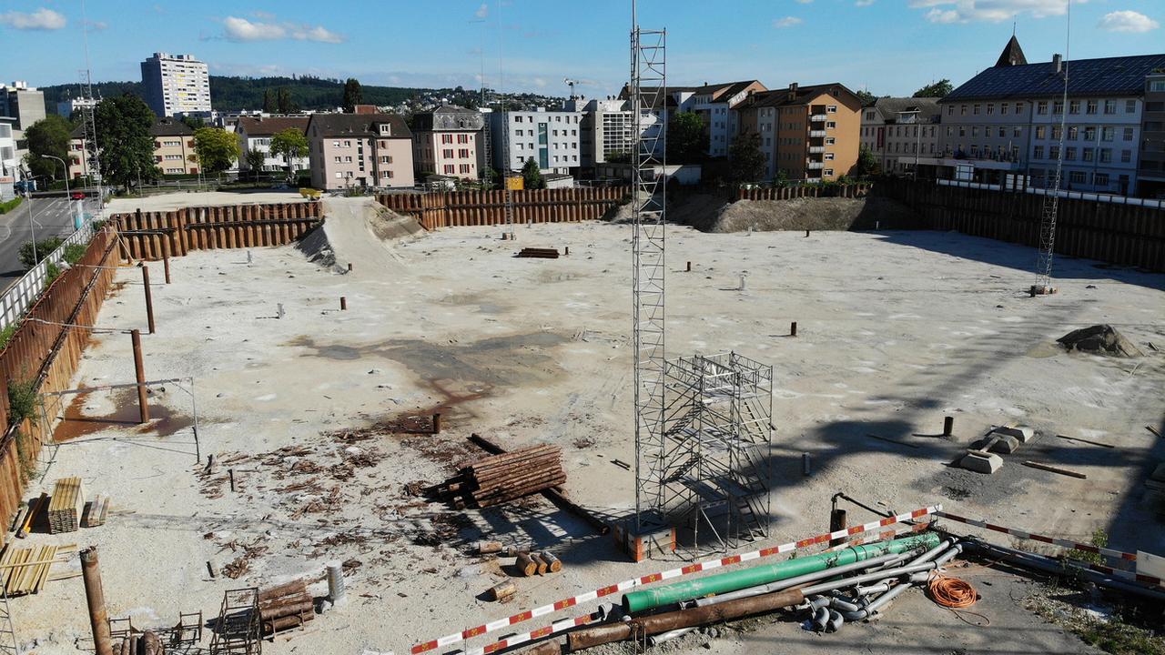 Le chantier du Campus Bienne va accuser au moins trois ans de retard. [KEYSTONE - Adrian Reusser]