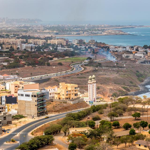 Vue aérienne de Dakar, capitale du Sénégal. [Depositphotos - derejeb]