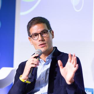 Mathieu Gallet, at the Medias en Seine Festival, à Paris, le 22 novembre 2018. [Hans Lucas via AFP - Ilan Deutsch]