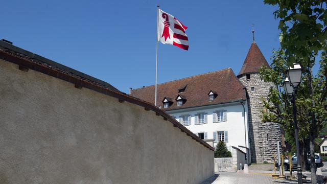 L'Hôtel du Parlement, qui abrite le Parlement du canton du Jura. [Keystone - Monika Flueckiger]