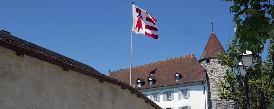 L'Hôtel du Parlement, qui abrite le Parlement du canton du Jura. [Keystone - Monika Flueckiger]