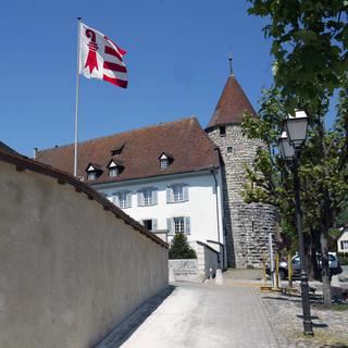 L'Hôtel du Parlement, qui abrite le Parlement du canton du Jura. [Keystone - Monika Flueckiger]