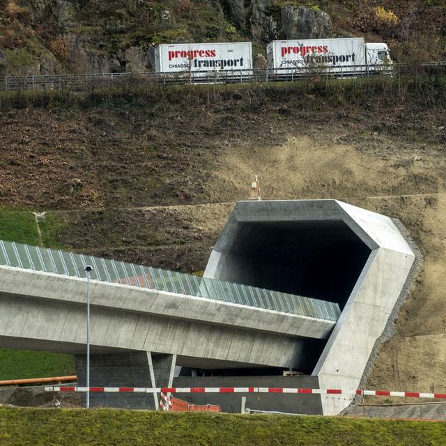 Tunnel du Ceneri, une révolution pour le Tessin? [Ti-Press/Keystone - Carlo Reguzzi]