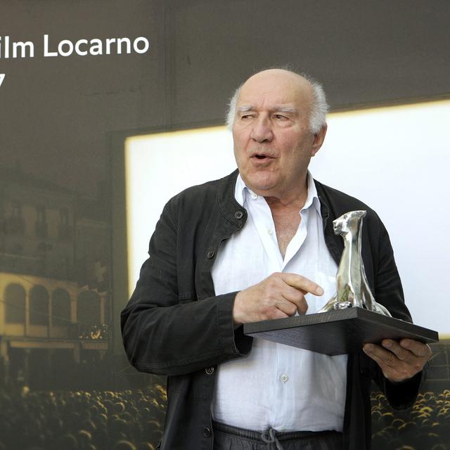 Michel Piccoli au Festival de Locarno en 2007. [Keystone - Martial Trezzini]