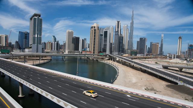 Une vue de Dubaï, capitale des Emirats arabes unis. [Keystone - AP Photo/Jon Gambrell]