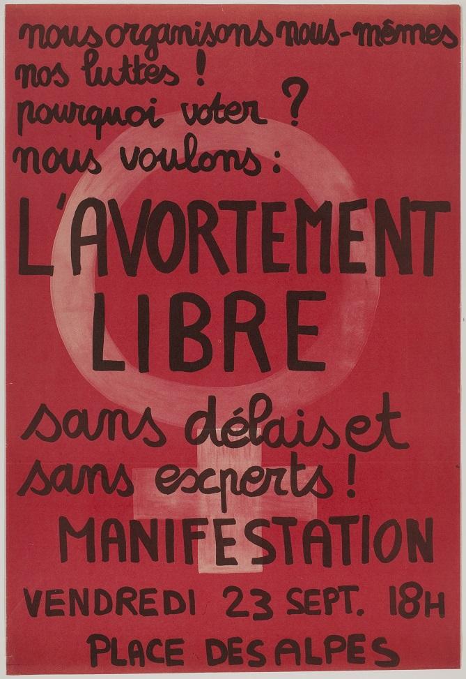 Affiche du MLF-Genève. [Archives contestataires]