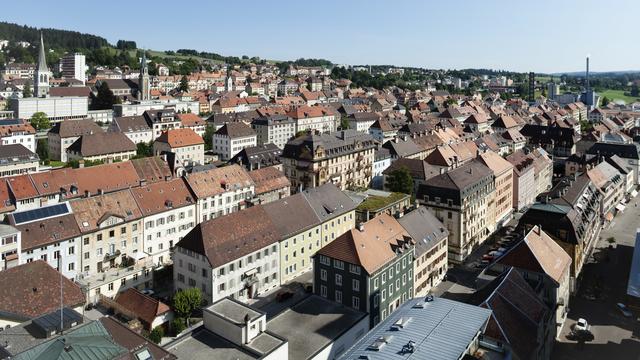 Vue générale de la Chaux-de-Fonds. [keystone - Gaetan Bally]