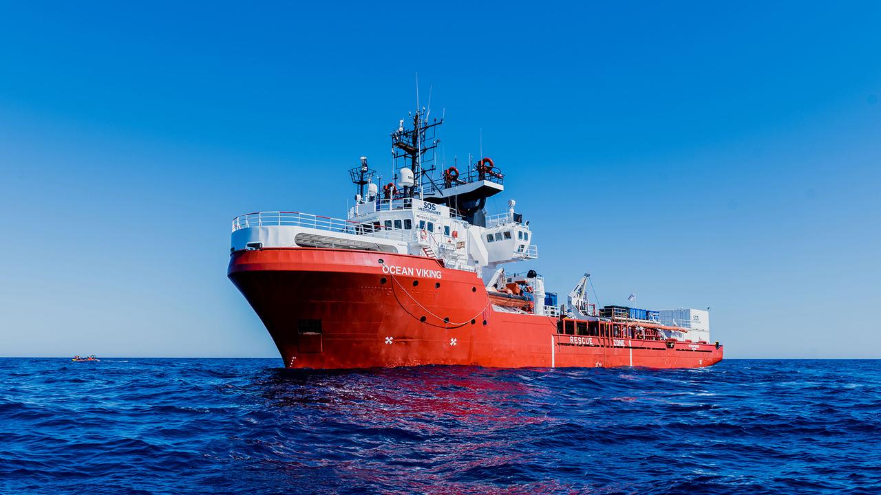 L'Ocean Viking, navire de secours de SOS Méditerranée. [SOS Méditerranée - Flavio Gasperini]