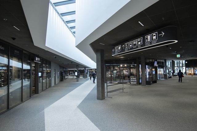 Le terminal de l'Eiger Express permettra d'accueillir 2200 personnes par heure. [KEYSTONE - KEYSTONE/Peter Schneider]