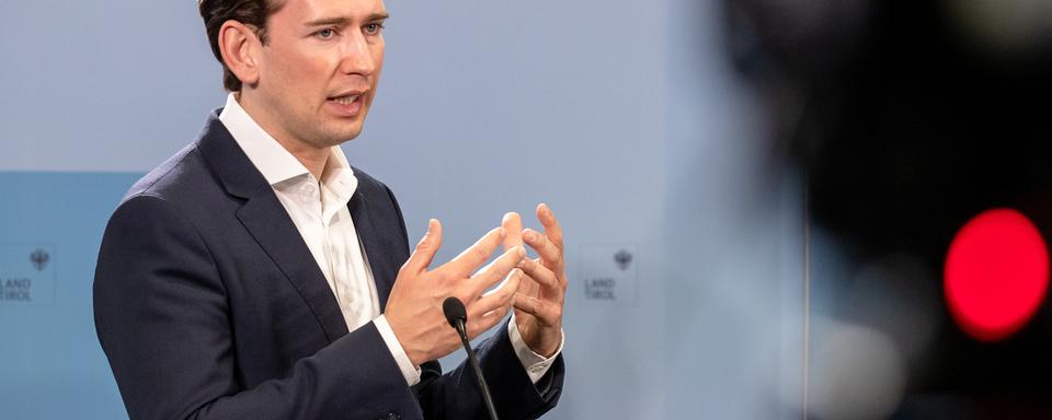 Le chancelier autrichien Sebastian Kurz. [APA/EXPA/Keystone - Johann Groder]