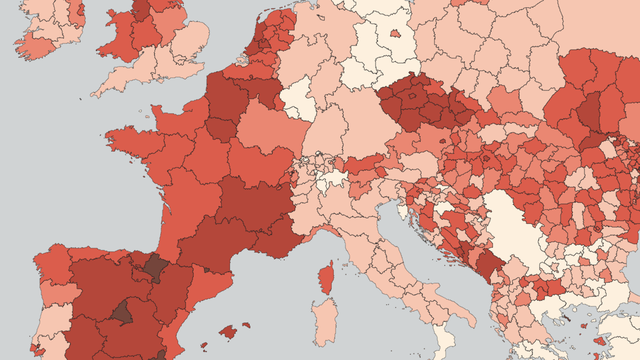 La carte de la situation région par région. [RTS]