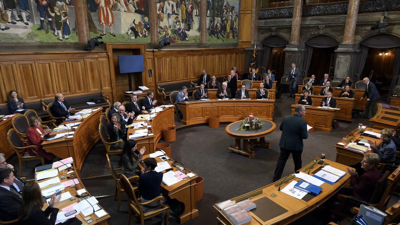 Un débat au Conseil des Etats, à la session d'hiver. Berne, le 16 décembre 2019 (image d'illustration). [Keystone - Anthony Anex]