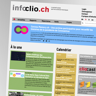 Le site infoclio.ch est un portail pour les sciences historiques en Suisse. [infoclio.ch/RTS]