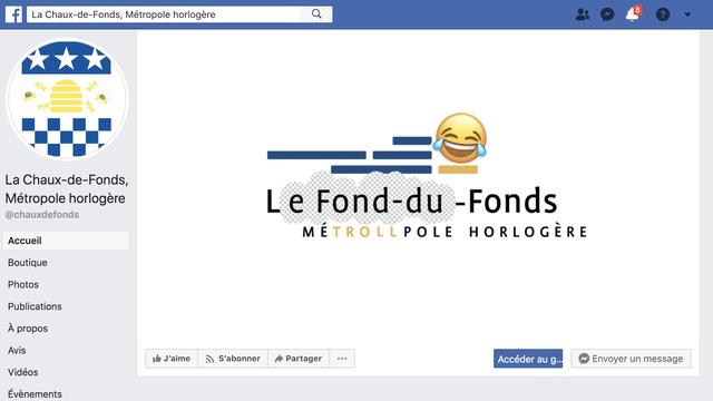 Faux logo pirate de La Chaux-de-Fonds sur Facebook [RTS]