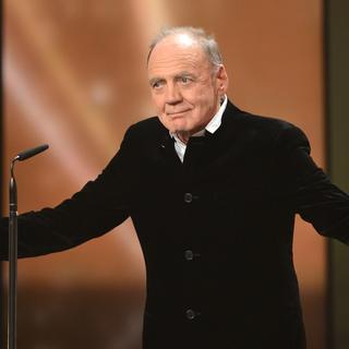 L'acteur suisse Bruno Ganz lors des Golden Camera Awards en 2014 à Berlin. [AP Photo / Keystone - Britta Pedersen.Pool]