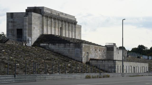 Le Reichsparteitagsgelände, le gigantesque complexe architectural, situé au sud-est de la ville de Nuremberg, qui a accueilli, de 1933 à 1938, les congrès annuels du NSDAP (Parti national-socialiste des travailleurs allemands). Cet ensemble est la première grande réalisation d'Albert Speer, l'architecte d'Adolf Hitler. [AFP - Christof STACHE]