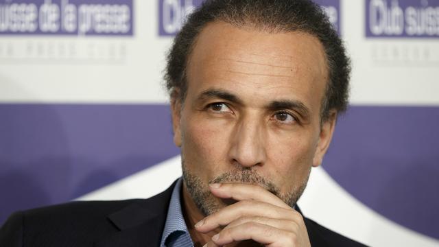 Tariq Ramadan a été entendu par un procureur genevois jeudi au tribunal de Paris. [Keystone - Salvatore Di Nolfi]