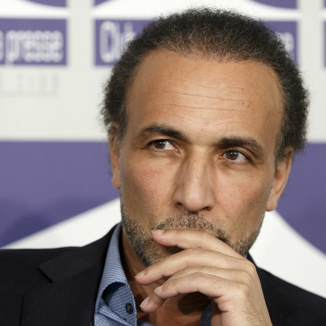 Tariq Ramadan a été entendu par un procureur genevois jeudi au tribunal de Paris. [Keystone - Salvatore Di Nolfi]