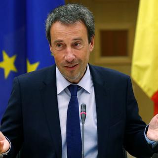 Philippe Goffin, le ministre belge des Affaires étrangères. [Pool Photo via AP/Keystone - François Lenoir]