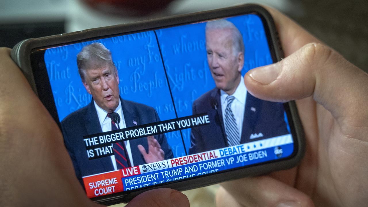 Le prochain débat présidentiel entre Trump et Biden se tiendra virtuellement. [Keystone/EPA - Cristobal Herrera-Ulashkevich]
