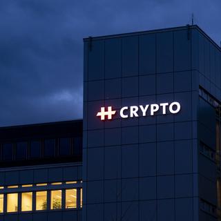 Le siège du fabricant d'appareils de chiffrement Crypto, à Steinhausen dans le canton de Zoug. [KEYSTONE - Alexandra Wey]
