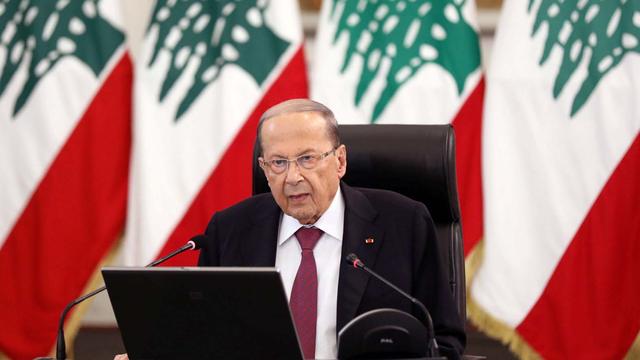 Le président libanais Michel Aoun a évoqué l'hypothèse d'une intervention extérieure dans l'explosion au port de Beyrouth. [Reuters - Mohamed Azakir]