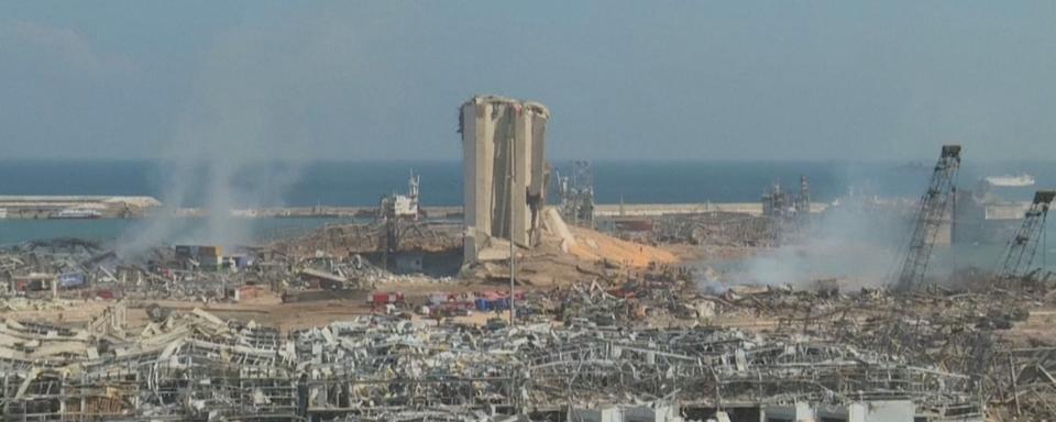 Beyrouth au lendemain de l'explosion.