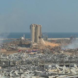 Beyrouth au lendemain de l'explosion.