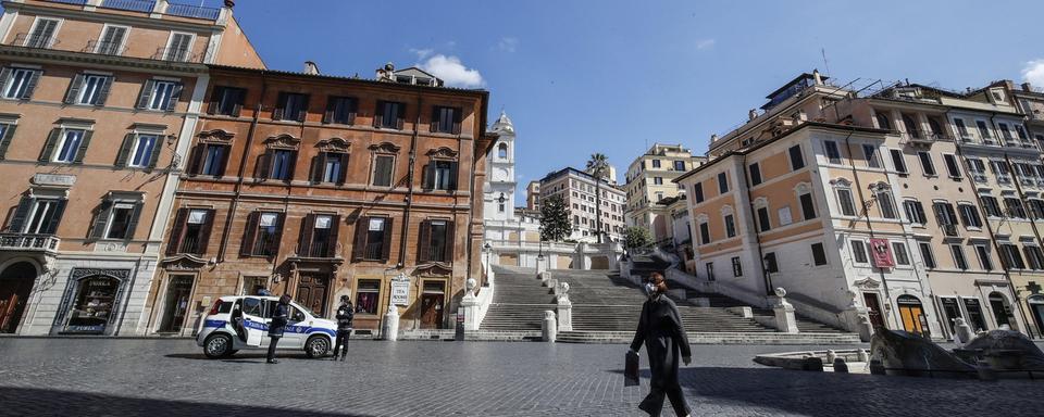 Une place à Rome en Italie. [Keystone - Giuseppe Lami]