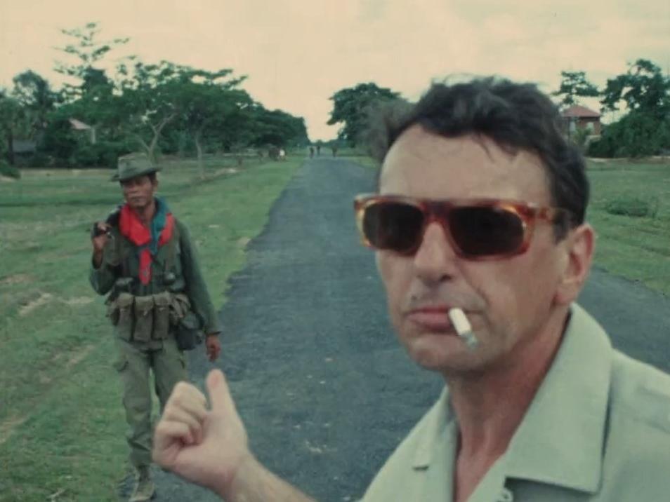 Bernard Ullmann, grand reporter français au Cambodge, 1970. [RTS]