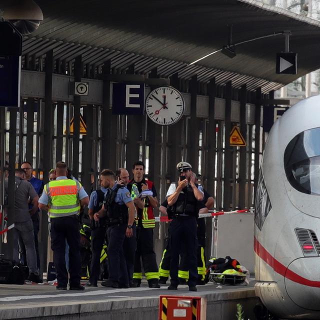 Le drame s'est déroulé à la gare principale de Francfort. [EPA/Keystone - Armando Babani]