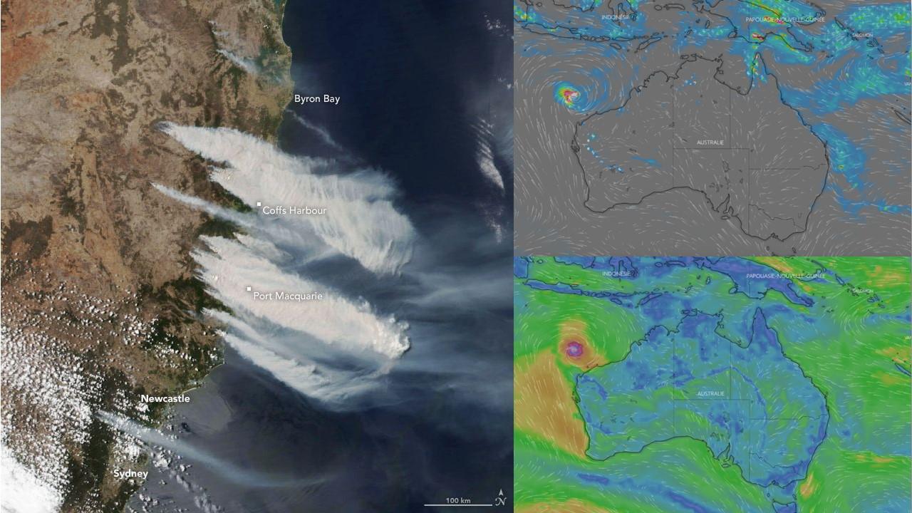 Image satellite haute résolution et cartes météo du centre européen (ECMWF [ECMWF]