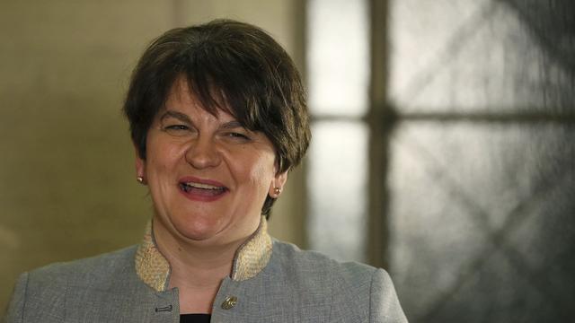 Arlene Foster a été désignée Première ministre de l'Irlande du Nord. [Keystone - Brian Lawless/PA via AP]